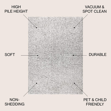 Aydin Solid Plush Shag Area Rug